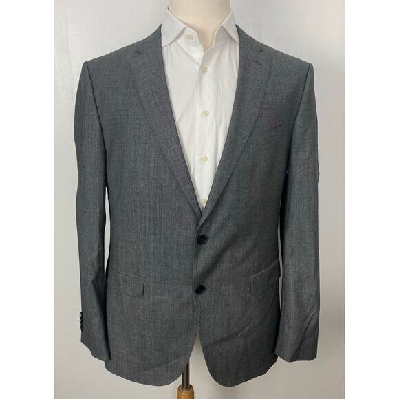 Men Hugo Boss Novan4 2-button wool blazer suit jacket sport coat, 44R - Picture 1 of 7